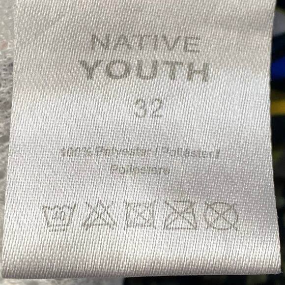 Native Youth Swim Trunks Shorts Mens 32 Blue Tropical Macaw Parrot Bird Pockets - Picture 13 of 14